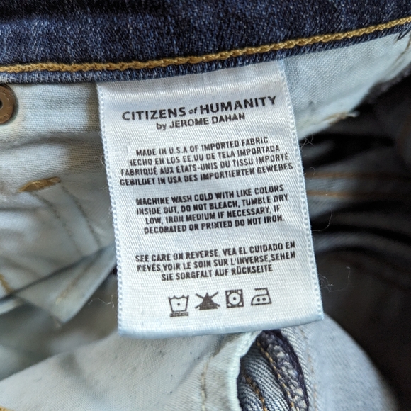 Citizens of Humanity Phoebe Slim Straight Cropped Denim Jeans Size 27 - Picture 11 of 15